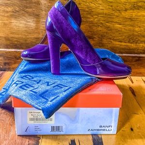 Banfi Zambrelli Leather/Suede Pumps